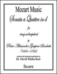 Sonata a Quattro in d Orchestra sheet music cover Thumbnail